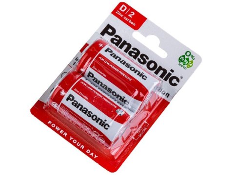 BATERIA CYNKOWO-WĘGLOWA PANASONIC 1,5V R20 - BLISTER 2 SZTUKI BATERIA CYNKOWO-WĘGLOWA PANASONIC 1,5V R20 - BLISTER 2 SZTUKI