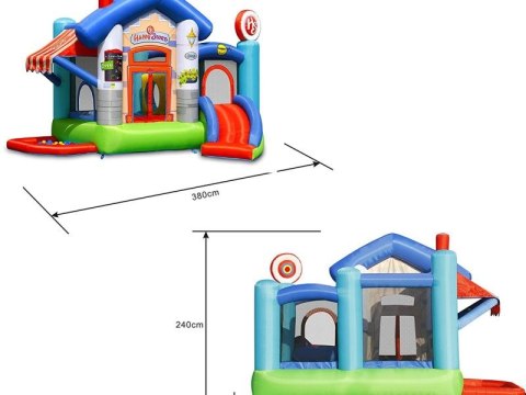 DMUCHANIEC HAPPYHOP ZAMEK DMUCHANY HAPPY STORE ZJEŻDŻALNIA TRAMPOLINA