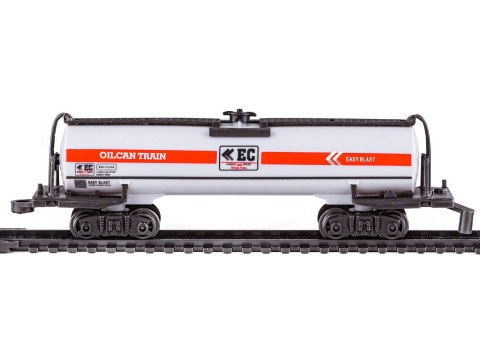 ELEKTRYCZNA KOLEJKA RAIL KING, PAROWÓZ + 3 WAGONY