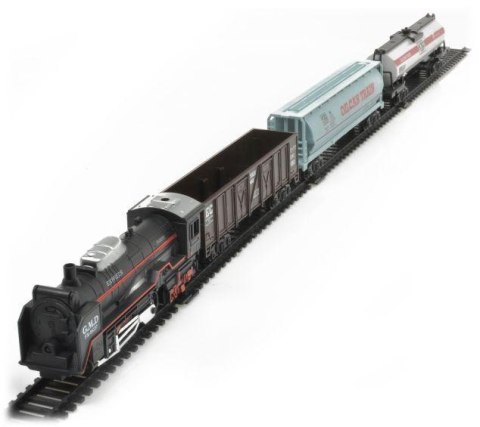 ELEKTRYCZNA KOLEJKA RAIL KING, PAROWÓZ + 3 WAGONY