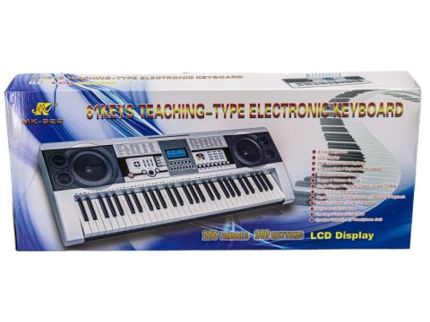 KEYBOARD MK-922 - DUŻY WYŚWIETLACZ LCD, 61 KLAWISZY