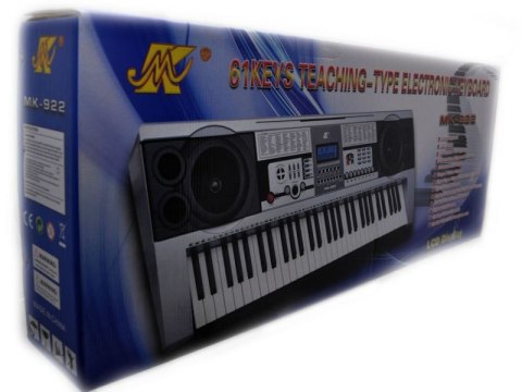 KEYBOARD MK-922 - DUŻY WYŚWIETLACZ LCD, 61 KLAWISZY