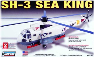 MODEL PLASTIKOWY DO SKLEJANIA LINBERG (USA) - ŚMIGŁOWIEC HELIKOPTER SH-3 SEA KING