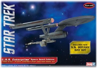 MODEL PLASTIKOWY DO SKLEJANIA POLAR LIGHTS (USA) - STAR TREK TOS USS ENTERPRISE SPACE SEED