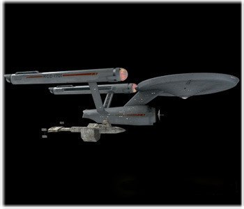 MODEL PLASTIKOWY DO SKLEJANIA POLAR LIGHTS (USA) - STAR TREK TOS USS ENTERPRISE SPACE SEED