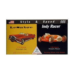 MODEL PLASTIKOWY - SAMOCHODY STYLE & SPEED - LE SABRE "CONCEPT CAR" / INDY RACER - GLENCOE MODELS