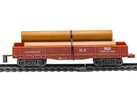 REALISTYCZNA KOLEJKA RAIL KING - PAROWÓZ + 3 WAGONY