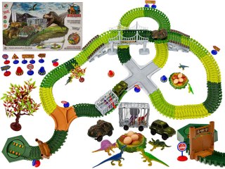 DUŻY TOR SAMOCHODOWY WYŚCIGOWY - PARK DINOZAURÓW 240 EL