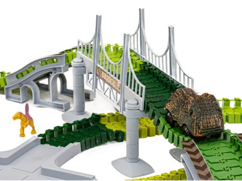DUŻY TOR SAMOCHODOWY WYŚCIGOWY - PARK DINOZAURÓW 240 EL