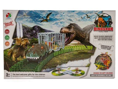 DUŻY TOR SAMOCHODOWY WYŚCIGOWY - PARK DINOZAURÓW 240 EL