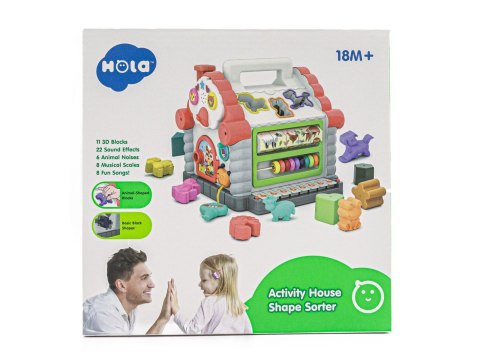 EDUKACYJNY DOMEK - PIANINKO, SORTER, LICZYDŁO, MELODIE