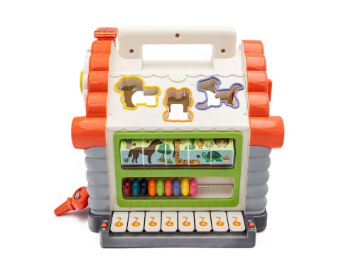EDUKACYJNY DOMEK - PIANINKO, SORTER, LICZYDŁO, MELODIE