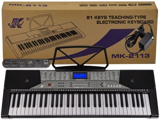 KEYBOARD MK-2113 ORGANY, 61 KLAWISZY, ZASILACZ
