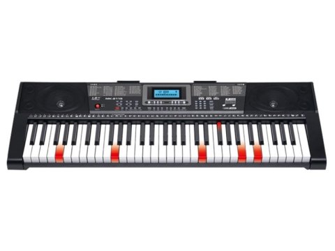 KEYBOARD MK-2115 ORGANY, 61 KLAWISZY, ZASILACZ, PODŚWIETLANE KLAWISZE