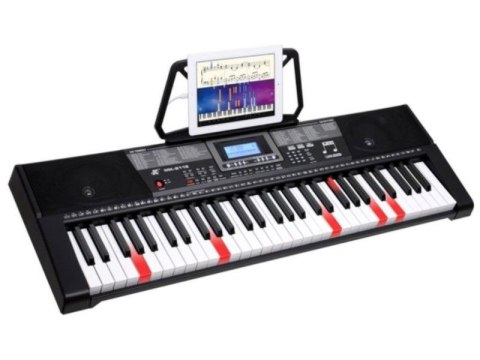 KEYBOARD MK-2115 ORGANY, 61 KLAWISZY, ZASILACZ, PODŚWIETLANE KLAWISZE