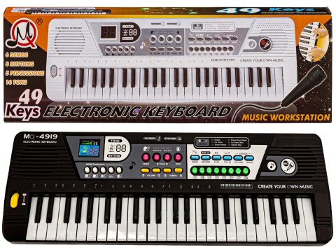 KEYBOARD MQ-4919 ORGANKI, 49 KLAWISZY, MIKROFON KEYBOARD MQ-4919 ORGANKI, 49 KLAWISZY, MIKROFON