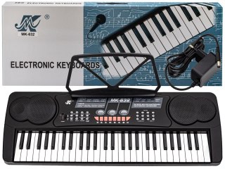 KEYBOARD ORGANY 54 KLAWISZE ZASILACZ MIKROFON MK-632