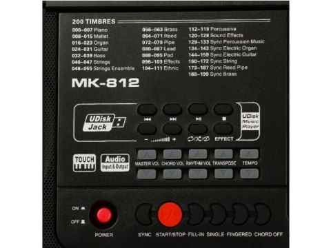 KEYBOARD ORGANY 61 KLAWISZY ZASILACZ MK-812