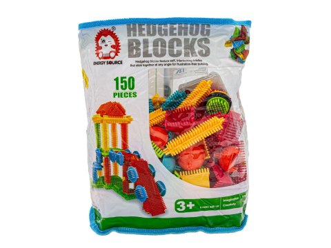 KLOCKI KONSTRUKCYJNE, WAFLE, JEŻYKI, GRZEBYKI 150 ELEMENTÓW