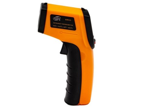 PIROMETR - TERMOMETR LASEROWY OD-50 DO 530°C BENETECH POMARAŃCZOWY