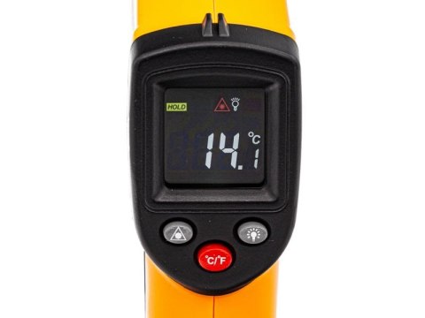 PIROMETR - TERMOMETR LASEROWY OD-50 DO 530°C BENETECH POMARAŃCZOWY