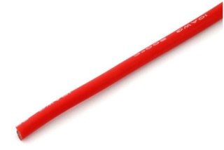 PRZEWÓD SILIKONOWY 5,3 MM2 (10AWG) (CZERWONY) 1M