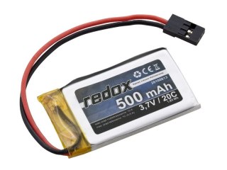 REDOX 500 MAH 3,7V 20C (POJEDYNCZE OGNIWO) (WTYCZKA JR)