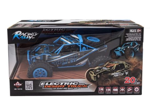 SAMOCHÓD DESERT TRUCK 4WD 2.4GHZ 1:24 20KM/H NIEBIESKI HB-SM2403