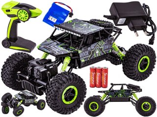 SAMOCHÓD RC ROCK CRAWLER 2.4GHZ 1:18 ZIELONY