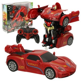 Robot zdalnie sterowany RC REVOLT Auto Sportowe 2w1 Przekształca się w Robota 2.4GHz Para LED Dźwięk