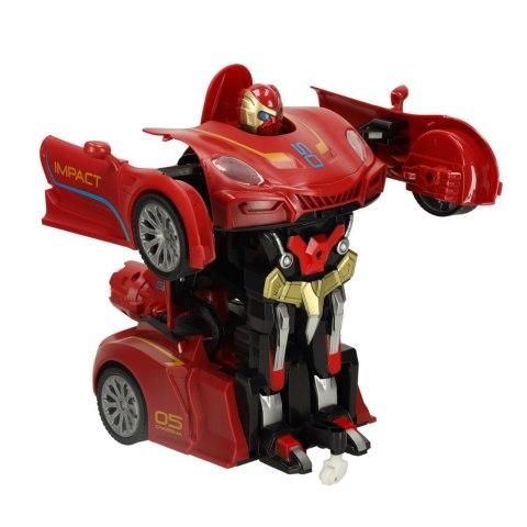 Robot zdalnie sterowany RC REVOLT Auto Sportowe 2w1 Przekształca się w Robota 2.4GHz Para LED Dźwięk