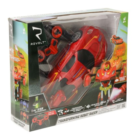 Robot zdalnie sterowany RC REVOLT Auto Sportowe 2w1 Przekształca się w Robota 2.4GHz Para LED Dźwięk