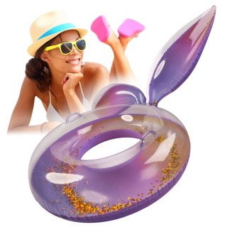 Kółko do pływania koło dmuchane syrena z brokatem galaxy XXL max 60kg