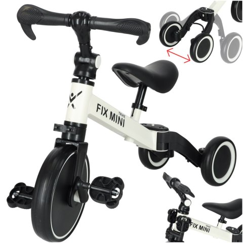 Rowerek Trike Fix Mini biegowy trójkołowy 3w1 z pedałami biały Rowerek Trike Fix Mini biegowy trójkołowy 3w1 z pedałami biały