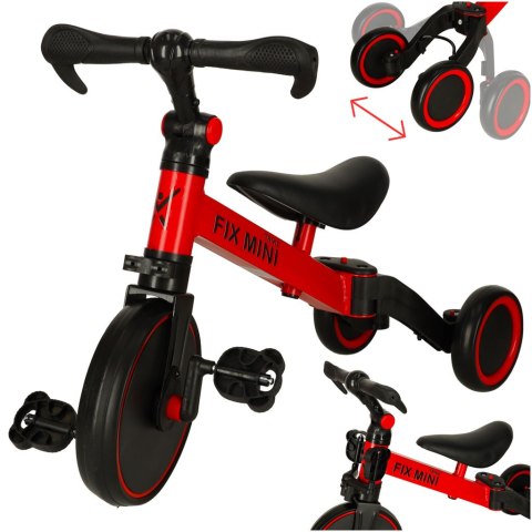 Rowerek Trike Fix Mini biegowy trójkołowy 3w1 z pedałami czerwony Rowerek Trike Fix Mini biegowy trójkołowy 3w1 z pedałami czerwony