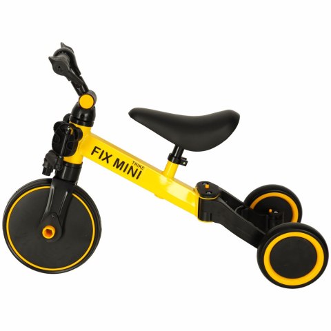 Rowerek Trike Fix Mini biegowy trójkołowy 3w1 z pedałami żółty Rowerek Trike Fix Mini biegowy trójkołowy 3w1 z pedałami żółty