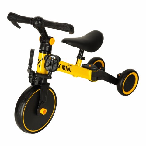 Rowerek Trike Fix Mini biegowy trójkołowy 3w1 z pedałami żółty Rowerek Trike Fix Mini biegowy trójkołowy 3w1 z pedałami żółty