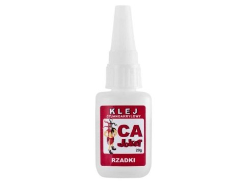 Klej cyjanoakrylowy rzadki 20g. Joker CA - nakrętka z igłą Klej cyjanoakrylowy rzadki 20g. Joker CA - nakrętka z igłą