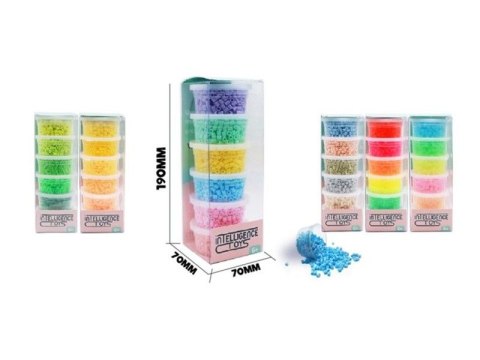 KORALIKI DO PRASOWANIA 3000SZT, PRASOWANKI, DO PRASOWANEK, 6 KOLORÓW, ZAPAS - FLUORESCENCYJNE MIX KOLORÓW