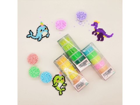 KORALIKI DO PRASOWANIA 3000SZT, PRASOWANKI, DO PRASOWANEK, 6 KOLORÓW, ZAPAS - FLUORESCENCYJNE MIX KOLORÓW