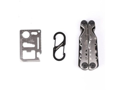 NARZĘDZIE WIELOFUNKCYJNE JAKEMY MULTITOOL 10W1 - KOMBINERKI, NÓŻ, PIŁA, KARTA PRZEŻYCIA