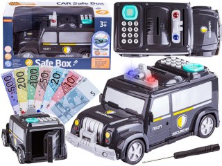 SAMOCHÓD POLICJA SKARBONKA NA SZYFR, SEJF NA BANKNOTY