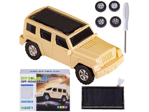 ZABAWKA SOLARNA SAMOCHÓD AUTO OFF ROAD - ZESTAW DO SAMODZIELNEGO ZŁOŻENIA