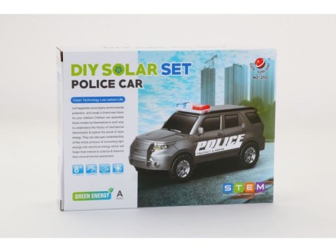 ZABAWKA SOLARNA SAMOCHÓD - AUTO RADIOWÓZ POLICJA - ZESTAW DO SAMODZIELNEGO ZŁOŻENIA