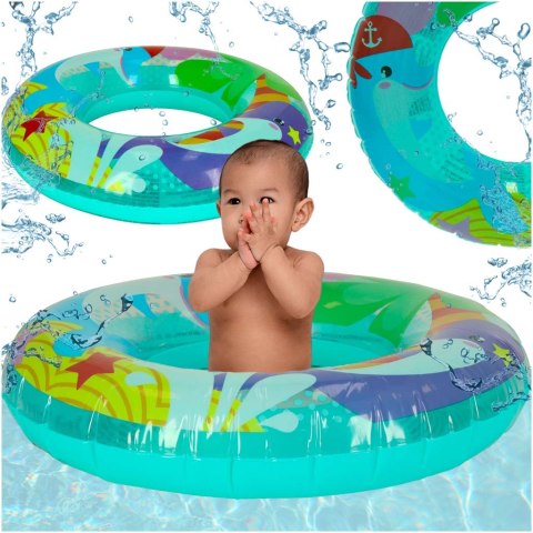 Kółko do pływania koło dmuchane delfin 51cm BESTWAY 36113