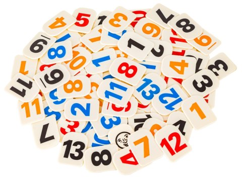 GRA LOGICZNA RUMMY, EDUKACYJNA UKŁADANKA LICZBOWA