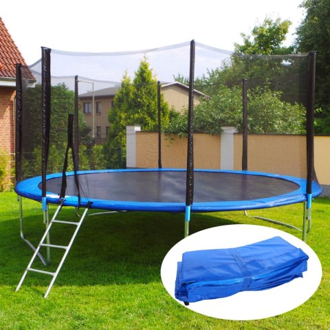 Osłona sprężyn do trampoliny 8 ft miękka mata zabezpieczająca niebieska 244-250 cm Osłona sprężyn do trampoliny 8 ft miękka mata zabezpieczająca niebieska 244-250 cm