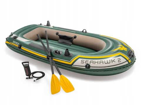 Ponton Seahawk 2 + pompka + 2 wiosła 68347 Intex