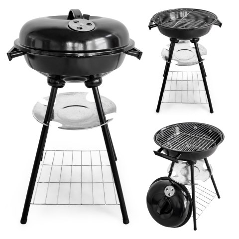 Grill ogrodowy z pokrywą otwór wentylacyjny popielnik półka MultiGarden Grill ogrodowy z pokrywą otwór wentylacyjny popielnik półka MultiGarden