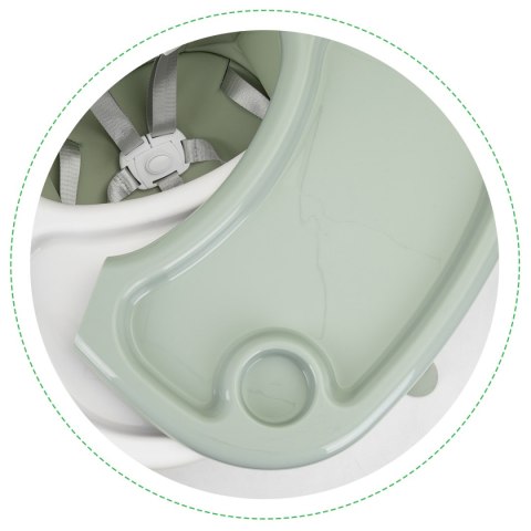 Krzesełko fotelik do karmienia 2w1 pasy 5 punktowe ECOTOYS azure